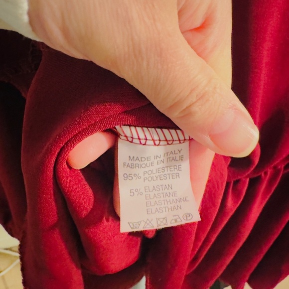 Made in Italy 🇮🇹 Elegant Red Blouse - Picture 3 of 3